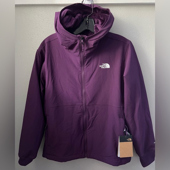 New North Face Shelbe Raschel Hoodie in Black Currant Purple Women’s Size Medium - Picture 2 of 11